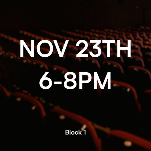 Block 1, Nov 23th, 6-7PM
